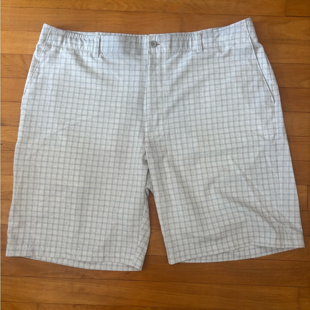 NICHOLAS Gray Flat Front Shorts